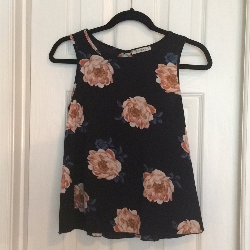 Papaya Adult Small Pink Floral blouse
